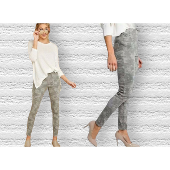 SPANX Pants - Spanx Jean-ish Legging Stonewash camo size Large